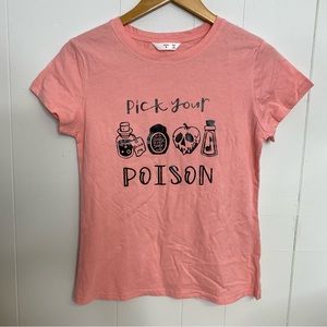 Pick Your Poison Logo Tee Women's Size Small